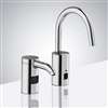 Fontana Commercial Automatic Touchless Sensor Faucet And Matching Soap Dispenser