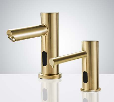 Gold Finish Faucet/Soap Dispenser Sets