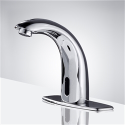 Contemporary touchless bathroom faucets