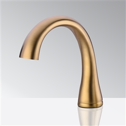 BIM Object Touchless Bathroom Faucets Fontana Commercial Brushed Gold Touchless Automatic Sensor Hands Free Faucet
