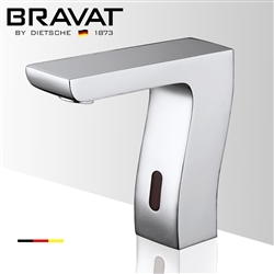 Bravat Commercial Deck Mount Chrome Automatic Motion Sensor Faucet