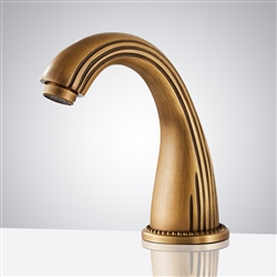 Touchless Bathroom Faucet Fontana Commercial Automatic Infrared Antique Brass Sensor Faucet